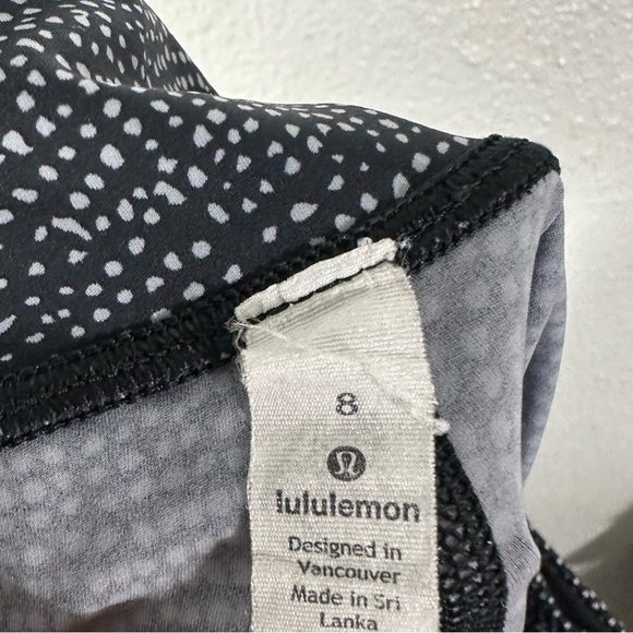 Lululemon Speed Wunder Tight Asym Free Spirit Ice Grey Black SZ 8 - Picture 6 of 7